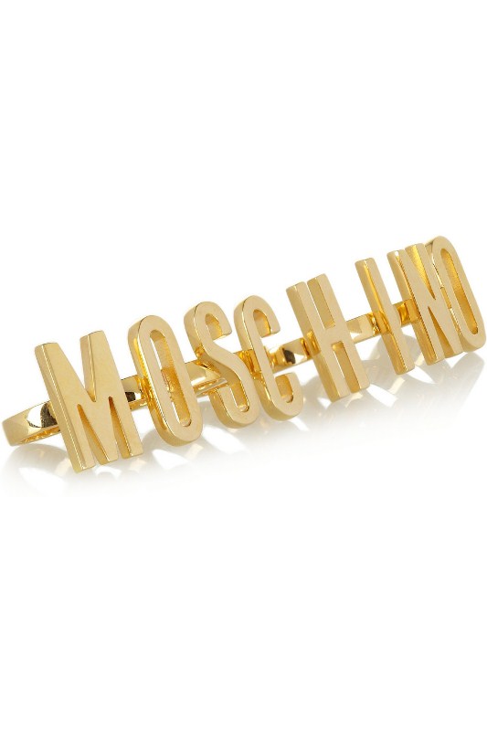 moschino knuckle rings