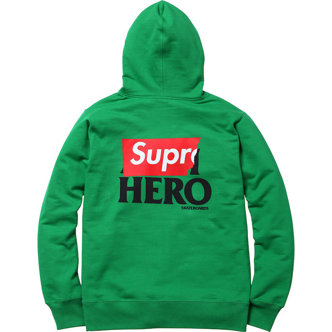 国内流通正規品  Shirt Sweat Zip-Up HERO ANTI 【L】Supreme パーカー